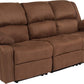 Harmony Series Brown LeatherSoft Sofa with Two Built-In Recliners - BT-70597-SOF-BN-GG A-Z Store Nadia