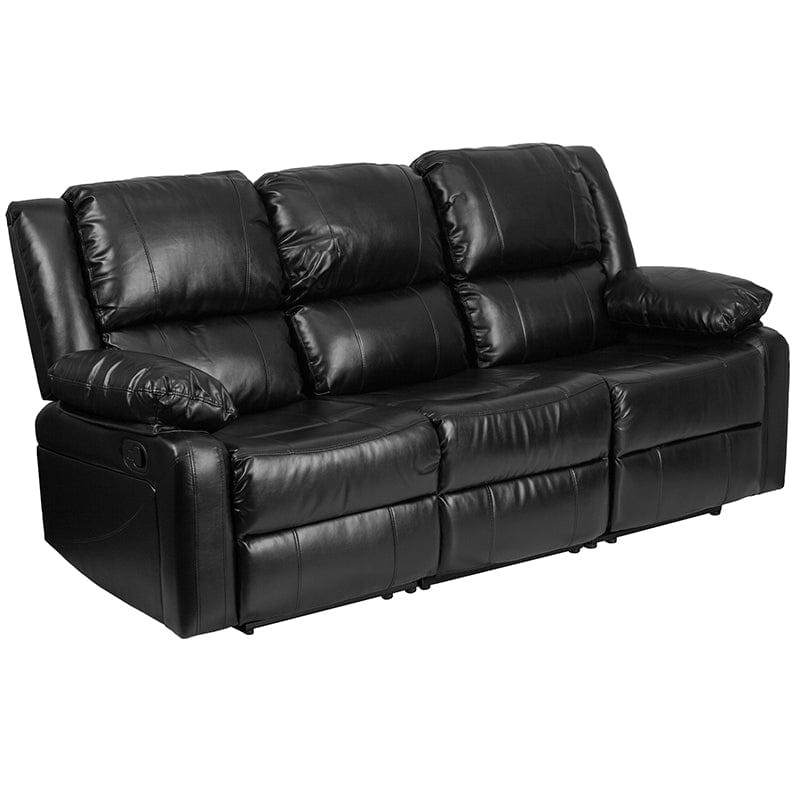 Harmony Series Brown LeatherSoft Sofa with Two Built-In Recliners - BT-70597-SOF-BN-GG A-Z Store Nadia