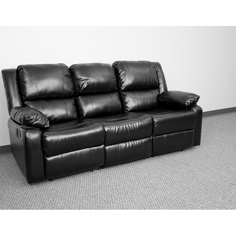 Harmony Series Brown LeatherSoft Sofa with Two Built-In Recliners - BT-70597-SOF-BN-GG A-Z Store Nadia