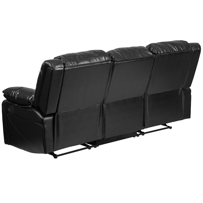 Harmony Series Brown LeatherSoft Sofa with Two Built-In Recliners - BT-70597-SOF-BN-GG A-Z Store Nadia