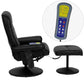 Massaging Multi-Position Recliner with Side Pocket and Ottoman in Black LeatherSoft - BT-7320-MASS-BK-GG A-Z Store Nadia