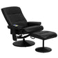 Massaging Multi-Position Recliner with Side Pocket and Ottoman in Black LeatherSoft - BT-7320-MASS-BK-GG A-Z Store Nadia