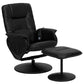 Massaging Adjustable Recliner with Deep Side Pockets and Ottoman with Wrapped Base in Black LeatherSoft - BT-753P-MASSAGE-BK-GG A-Z Store Nadia