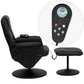 Massaging Adjustable Recliner with Deep Side Pockets and Ottoman with Wrapped Base in Black LeatherSoft - BT-753P-MASSAGE-BK-GG A-Z Store Nadia