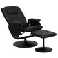 Massaging Adjustable Recliner with Deep Side Pockets and Ottoman with Wrapped Base in Black LeatherSoft - BT-753P-MASSAGE-BK-GG A-Z Store Nadia