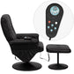 Massaging Heat Controlled Adjustable Recliner and Ottoman with Wrapped Base in Black LeatherSoft - BT-7600P-MASSAGE-BK-GG A-Z Store Nadia