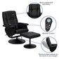Massaging Heat Controlled Adjustable Recliner and Ottoman with Wrapped Base in Black LeatherSoft - BT-7600P-MASSAGE-BK-GG A-Z Store Nadia