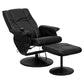 Massaging Heat Controlled Adjustable Recliner and Ottoman with Wrapped Base in Black LeatherSoft - BT-7600P-MASSAGE-BK-GG A-Z Store Nadia