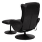 Massaging Multi-Position Plush Recliner with Side Pocket and Ottoman in Black LeatherSoft - BT-7672-MASSAGE-BK-GG A-Z Store Nadia