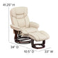 Recliner Chair with Ottoman | Beige LeatherSoft Swivel Recliner Chair with Ottoman Footrest - BT-7821-BGE-GG A-Z Store Nadia