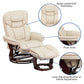 Recliner Chair with Ottoman | Beige LeatherSoft Swivel Recliner Chair with Ottoman Footrest - BT-7821-BGE-GG A-Z Store Nadia