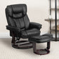 Recliner Chair with Ottoman | Beige LeatherSoft Swivel Recliner Chair with Ottoman Footrest - BT-7821-BGE-GG A-Z Store Nadia
