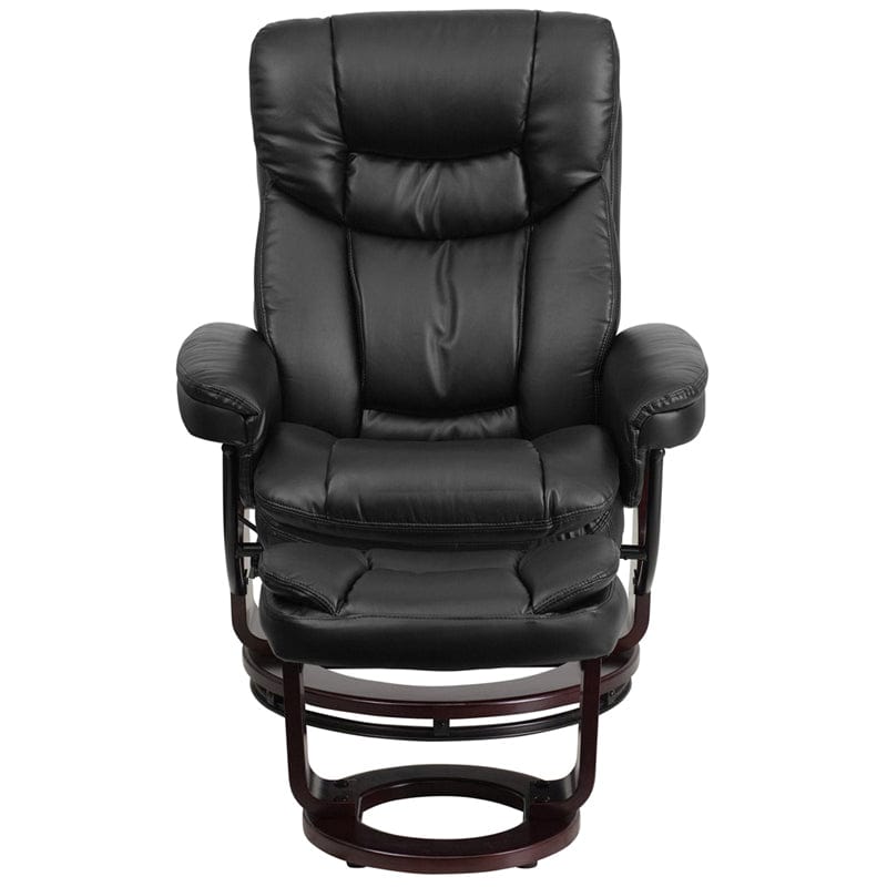 Recliner Chair with Ottoman | Beige LeatherSoft Swivel Recliner Chair with Ottoman Footrest - BT-7821-BGE-GG A-Z Store Nadia