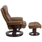 Recliner Chair with Ottoman | Beige LeatherSoft Swivel Recliner Chair with Ottoman Footrest - BT-7821-BGE-GG A-Z Store Nadia