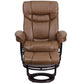 Recliner Chair with Ottoman | Beige LeatherSoft Swivel Recliner Chair with Ottoman Footrest - BT-7821-BGE-GG A-Z Store Nadia