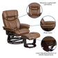 Recliner Chair with Ottoman | Beige LeatherSoft Swivel Recliner Chair with Ottoman Footrest - BT-7821-BGE-GG A-Z Store Nadia