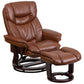 Recliner Chair with Ottoman | Beige LeatherSoft Swivel Recliner Chair with Ottoman Footrest - BT-7821-BGE-GG A-Z Store Nadia