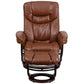 Recliner Chair with Ottoman | Beige LeatherSoft Swivel Recliner Chair with Ottoman Footrest - BT-7821-BGE-GG A-Z Store Nadia