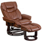 Recliner Chair with Ottoman | Beige LeatherSoft Swivel Recliner Chair with Ottoman Footrest - BT-7821-BGE-GG A-Z Store Nadia