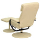 Contemporary Multi-Position Headrest Recliner and Ottoman with Wrapped Base in Black LeatherSoft - BT-7863-BK-GG A-Z Store Nadia