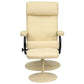 Contemporary Multi-Position Headrest Recliner and Ottoman with Wrapped Base in Black LeatherSoft - BT-7863-BK-GG A-Z Store Nadia