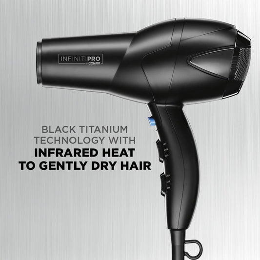 InfinitiPRO by Conair 1875 Watt Black Titanium Hair Dryer - C-461R Elegant AccScents