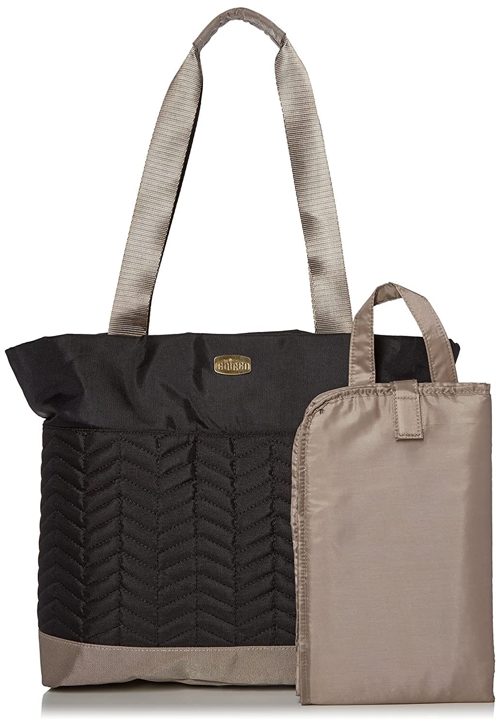 CHICCO  Diaper Bag Chevron Black: Thermal zippered bottle pocket with high-density thermal insulation and thermoflect radiant barrier - 06079396950070 ebuystt