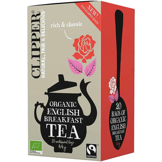 Clipper Organic Earl Grey and English Breakfast Tea (20 Tea Bags) infused with citrusy Bergamot, to make an especially delicate and refreshing blend-5021991941580 Hannah's Variety Store