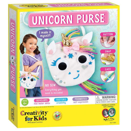 GTBW Creativity For Kids Unicorn Purse: Designed with little fingers in mind, this beginner craft develops fine motor skills - 6211