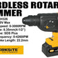 Worksite Brushless Cordless Rotary Hammer Drill, 20V Max, 4.0AH Battery and FAST Charger, Chuck Size 1/2", - CRH326 Worksite Power Tools