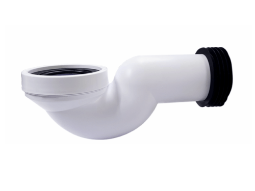W.C. Pan Connector Cronex: Space Saving, Made Of White PVC & Rubber Washer - CRX0220 MEGA