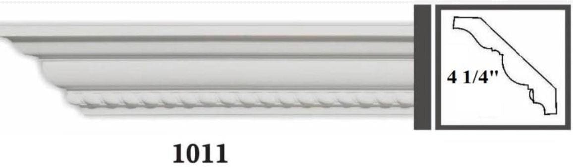 MOULDING Pattern Crown Moulding Polyurethane- 8FT LENGTH MARMEGA
