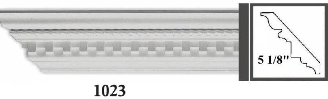 MOULDING Pattern Crown Moulding Polyurethane- 8FT LENGTH MARMEGA