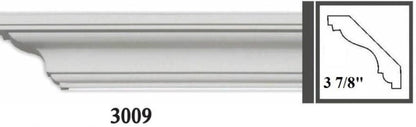 MOULDING Plain Crown Moulding Polyurethane- 8FT LENGTH in 12 Designs MARMEGA