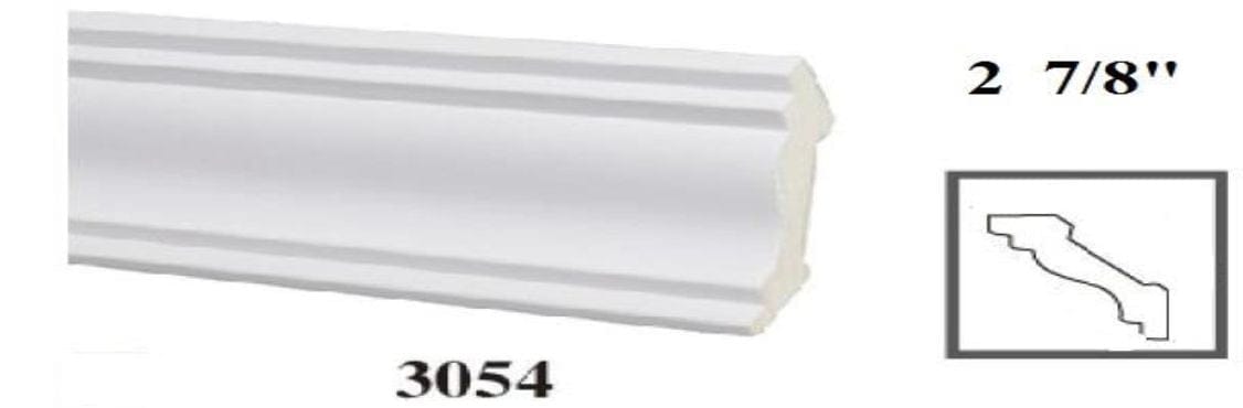 MOULDING Plain Crown Moulding Polyurethane- 8FT LENGTH in 12 Designs MARMEGA
