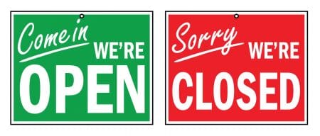 PVC Double sided sign digital print with UV solvent ink and supplied with suction cup. Ideally for  glass door or window of a Business- S810 ebuystt