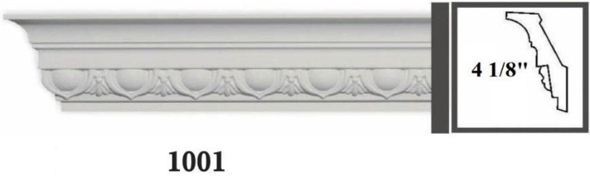MOULDING Pattern Crown Moulding Polyurethane- 8FT LENGTH MARMEGA