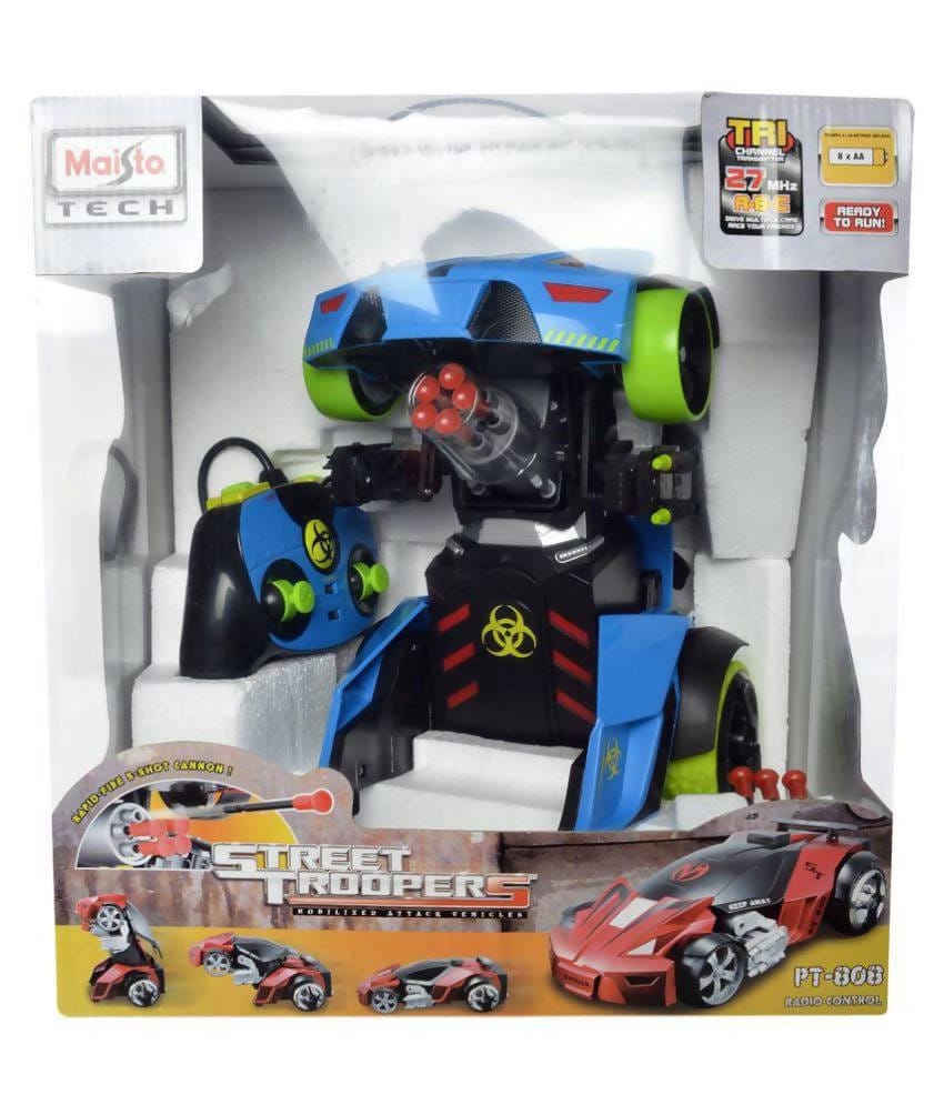 Maisto Street Trooper Rc Buy Maisto R/C Street Troopers Twist and Shoot Orange Remote Control Robot and many more Maisto RC, RC Transforms, RC Robot, Remote Control toys and Vehicles-811091