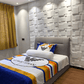 Mega Luxe Paintable 3D Texture PVC Wall Panels (19.7 x 19.7In.) - Decorative, waterproof, flame resistant, sturdy, interior decoration to add both aesthetics and functionality to your home and offices - D095 MEGA LUXE