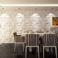 Mega Luxe Paintable 3D Texture PVC Wall Panels (19.7 x 19.7In.) - Decorative, waterproof, flame resistant, sturdy, interior decoration to add both aesthetics and functionality to your home and offices - D095 MEGA LUXE