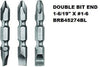 DOUBLE END BIT BRB45274BL R 1-6/19 INCHES X #1-6 -Screw driving bits made from premium S2 steel for long tool like while driving common
