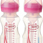 Dr Browns Options+ 2pk 9 Oz Wide Neck Pink Bottles: . From nipple to base, the Options+™ Wide-Neck Bottle makes for a comfortable feeding experience for baby - WB92601-ESX ebuystt