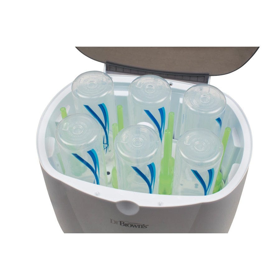 Dr Browns Natural Flow Deluxe Bottle Sterilizer: Built-in accessory tray holds the parts, nipples, and pacifiers - AC045 ebuystt