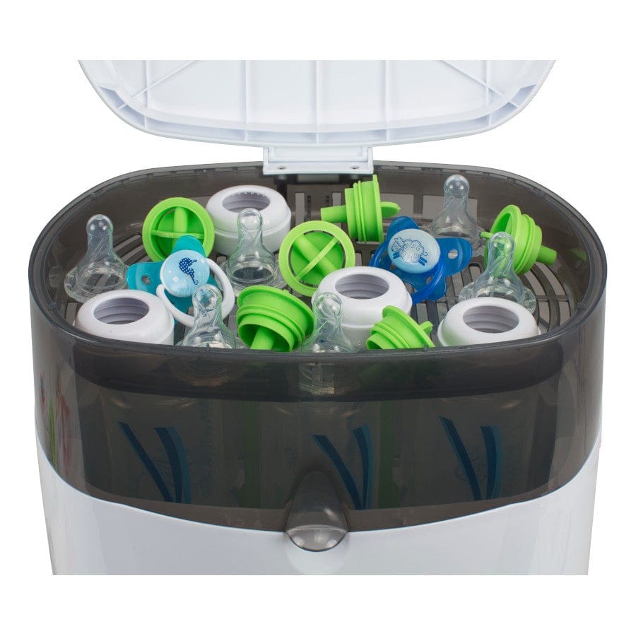 Dr Browns Natural Flow Deluxe Bottle Sterilizer: Built-in accessory tray holds the parts, nipples, and pacifiers - AC045 ebuystt