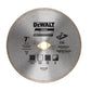 Dewalt Diamond Wet/Dry Continuous Edge Blade 7 Inches (180MM) - For General Purpose Cutting Of Ceramic Tile, Porcelain, Granite, Slate Or Any Similar Materials (180MM) - DW47701HP MEGA