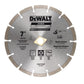 Dewalt Diamond Blade Segmented 7 Inches (180MM) Wet/Dry Use For General Purpose Cutting Of Cured Concrete, Pavers, Brick, Block, Bluestone, Flagstone Or Any Similar Materials - DW47702HP MEGA