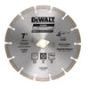 Dewalt Diamond Blade Segmented 7 Inches (180MM) Wet/Dry Use For General Purpose Cutting Of Cured Concrete, Pavers, Brick, Block, Bluestone, Flagstone Or Any Similar Materials - DW47702HP