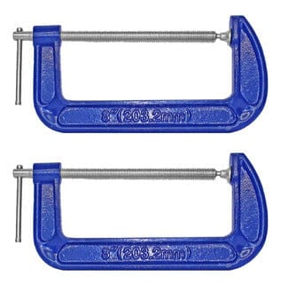 ToolCraft 8" G Clamp Holds metal and Wood parts for assembly, Fastening, Gluing, and Welding in Woodworking, Metalworking, and Automotive Applications- TC1457 Mega