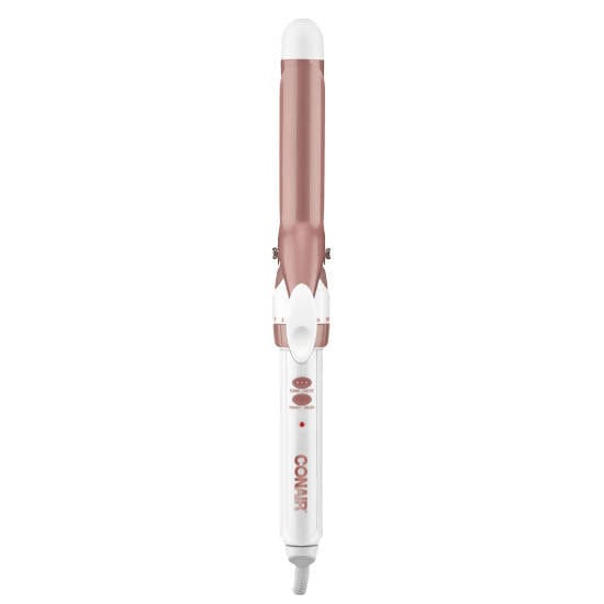 Conair Double Ceramic 3/4 inch Curling Iron (White/Rose Gold) has a higher ceramic content to deliver even heat, fast styling and long-lasting curls - C-CD700GN Pie's Variety Store
