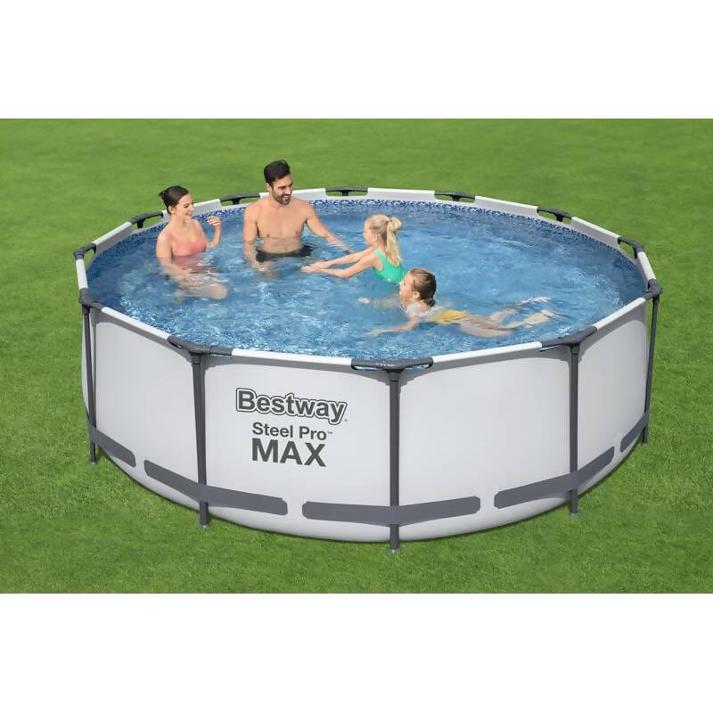 Steel Pro Max Pool The Bestway round tubular pool 3,66 x 1,22m is the perfect accessory to enjoy the summer with your friends and family -396483